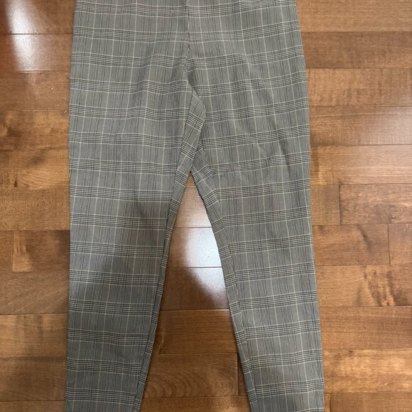 Iyla Plaid Slim Ankle Pants Gray Check – Size Large - Picture 3 of 5